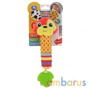 Текстильная игрушка пищалка с погремушкой "любопытный щенок" на карт. в пак. Умка в кор.240шт | фото №0