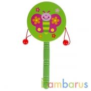 Игрушка дер. "Буратино" бубен-стучалка, 10 см, в ассорт., пакет (русс.уп.) в кор.360шт | фото №0