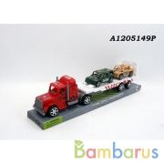 Трейлер инерц. с машинками в пласт. в кор.2*48шт | фото №0