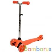 Самокат 3кол. упр. наклоном, колеса pu 110 и 76 мм, свет, рег. рул. cтойка Next в кор. в кор.6шт | фото №0