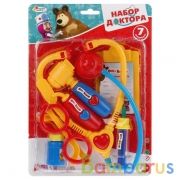 НАБОР ДОКТОР "ИГРАЕМ ВМЕСТЕ" "МАША И МЕДВЕДЬ" 6 ПРЕДМ., В АССОРТ. НА БЛИСТЕРЕ 29*21*3,5Св кор.4*24шт | фото №0