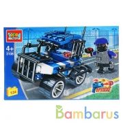 Конструктор "Город мастеров" полицейский джипс фигуркой и аксесс., 124дет. в русс. кор. в кор.36шт | фото №0