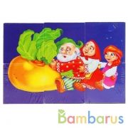 Набор из 6-и кубиков  русские сказки  пленка ИГРАЕМ ВМЕСТЕ в кор.54наб | фото №0