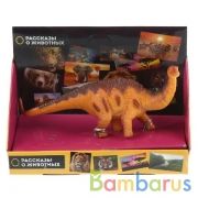 Игрушка пластизоль Играем Вместе Динозавр Бронтозавр 13.5*3.5*5см, индив. дисплей бокс в кор.2*72шт | фото №0