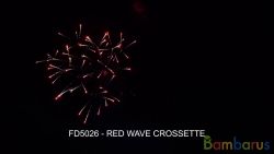 FD5026 RED WAVE CROSSETTE | фото №0