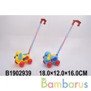 Каталка с ручкой, в ассорт. 370 в пак. в кор.2*36шт | фото №0