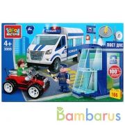 Группа ГАЗ конструктор "Город мастеров" газель: пост дпс, 166дет. в русс. кор. в кор.2*40шт | фото №0