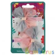 Акс-ры д/девочек ЭНЧЕНТИМАЛС заколки для волос с украш. бантики, 2шт МИЛАЯ ЛЕДИ уп-10шт в кор.100уп | фото №0
