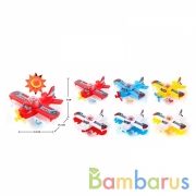 Заводная игрушка самолетик, в ассорт. в пак. в кор.2*96шт | фото №0