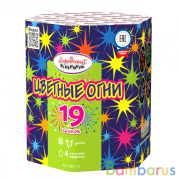 Народный Фейерверк НФ7114 Батарея салютов Цветные огни (1,1&quot;х19) Фейерверк | фото №0