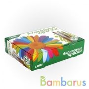 КРАСКИ АКРИЛОВЫЕ, 12 ЦВ. ПО 20 МЛ в кор.12шт | фото №0