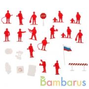 Набор солдатиков с инструментами пожарные (вертолет,фигурка,аксесс) в пак Играем вместе в кор.2*96шт | фото №0