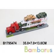 Трейлер инерц с машинками, в ассорт. в пласт. в кор.2*42шт | фото №0