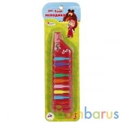 МЕЛОДИКА "ИГРАЕМ ВМЕСТЕ" "МАША И МЕДВЕДЬ" 189A/189 НА КАРТ. (РУСС. УП.) 38*18СМ в кор.2*24шт | фото №0