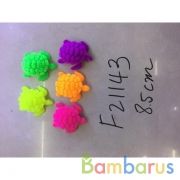 ИГРУШКА ПЛАСТИЗОЛЬ ЧЕРЕПАХА, СО СВЕТОМ, ЦВЕТ В АССОРТ. В ДИСПЛЕЕ УП-12ШТ в кор.24уп | фото №0