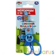 Ножницы Синий ТРАКТОР с чехлом Умка в кор.30*12шт | фото №0