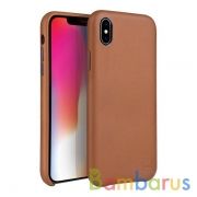 Чехол Uniq для iPhone XS Duffle Vale Leather (Коричневый) | фото №0