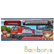 Железная дорога свет-звук, длина пути 280см, кор.46,7*20,6*4,3см ИГРАЕМ ВМЕСТЕ в кор.2*18шт | фото №0