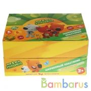 Набор шарик. крупнозерн. незастыв. пластилина MultiArt Мимимишки 16гр/яйцо в диспл. уп-6шт в кор.8уп | фото №0