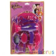 Набор стилиста Царевны (фен на бат.) 35,5*25*6см на блистере (русс. уп) "Играем вместе" в кор.2*24шт | фото №0