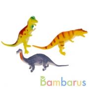 Игрушка пластизоль ДИНОЗАВРЫ 3 шт/пакет, ИГРАЕМ ВМЕСТЕ в кор.2*72шт | фото №0