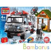 UAZ конструктор уаз-452 на военной базе, 109 дет. Город мастеров в кор.80шт | фото №0