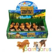 Игрушка пластизоль тянучка "Играем вместе" собака 12см, 2асс. в дисплее уп-12шт в кор.18уп | фото №0