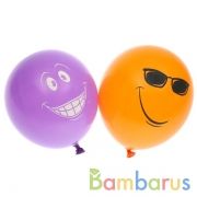 ШАРИК НАДУВНОЙ 12" С РИС. "УЛЫБКА" УП-50ШТ | фото №0
