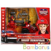 Набор пожарных солдатик с квадроциклом, с аксесс. в кор. 24*6,5*17см Играем вместе в кор.2*48шт | фото №0