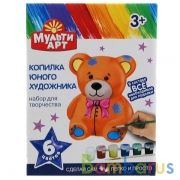 Наб д/тв-ва, копилка для росписи мишка в кор. MultiArt в кор.36шт | фото №0