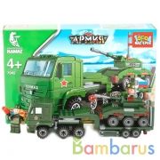 КОНСТРУКТОР "ГОРОД МАСТЕРОВ"  КАМАЗ: ПЕРЕВОЗЧИК С ТАНКОМ, С ФИГУРКОЙ, 185ДЕТ. В КОР. в кор.2*18шт | фото №0