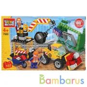 Конструктор "снос дома", с фигурками, 102дет. в русс. кор. Город мастеров в кор.2*18шт | фото №0