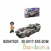 Конструктор пласт. машинка с фигуркой, 197дет. в кор. в кор.48шт | фото №0