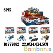 Конструктор пласт. в ассорт. в кор. в дисплее уп-8шт в кор.8уп | фото №0