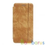 Чехол-книжка с магнитом /иск.кожа,визитница/ для Xiaomi Mi-9 (2019) (Светло-коричневый) | фото №0