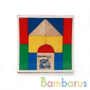 КОНСТРУКТОР "ЦВЕТНОЙ" 14ДЕТ. в кор.27шт | фото №0