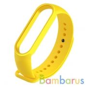 Сменный браслет Xiaomi Mi Band 5 однотонный (Желтый) | фото №0
