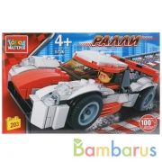 Конструктор "Город мастеров" ралли: спорткар, с фигуркой, 203дет. в русс. кор. в кор.80шт | фото №0