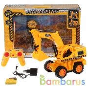 ЭКСКАВАТОР ТЕХНОДРАЙВ, Р/У НА АККУМ. СО СВЕТОМ В РУСС. КОР. 37*13*23СМ в кор.12шт | фото №0