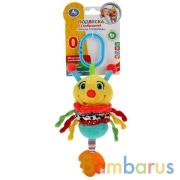Текстильная игрушка погремушка бабочка подвеска с вибрацией на блистере Умка в кор.175шт | фото №0