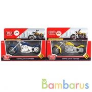 МОДЕЛЬ "ТЕХНОПАРК" МЕТАЛЛ. "МОТОЦИКЛ ЧОППЕР" 14,5СМ, ПОДВИЖ. ЭЛЕМЕНТЫ В РУСС. КОР. в кор.2*54шт | фото №0