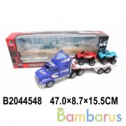 Трейлер инерц с 2-мя машинками 338D в кор. в кор.48шт | фото №0