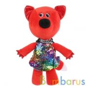 Игрушка мягкая Ми-ми-мишки лисичка платье пайетки,20см,без чипа, в пак. МУЛЬТИ-ПУЛЬТИ в кор.24шт | фото №0