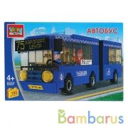 Конструктор автобус с гармошкой, с фигуркой, 155дет. в кор. "Город мастеров" в кор.2*18шт | фото №0