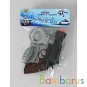 Набор полиция (пистолет+аксесс.) свет+звук в пак. (русс. уп.) в кор.2*96шт | фото №0