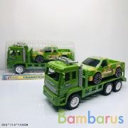 Трейлер инерц. военный с машиной 3688 в пласт. в кор.2*36шт | фото №0