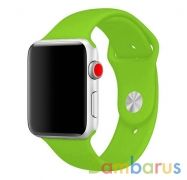 Ремешок Sportband для Apple Watch 42/44mm силиконовый (Салатовый) | фото №0