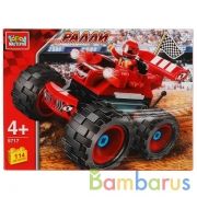 Конструктор "Город мастеров" ралли: джип с большими колесами, 114 дет. в русс. кор. в кор.2*24шт | фото №0