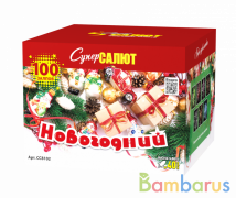 СуперСалют СС8102 Батарея салютов  Новогодний! (1,0"х100) Фейерверк | фото №0