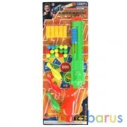 Дробовик с шариками, мягкими пулями, кеглями, 57*22*3см ИГРАЕМ ВМЕСТЕ в кор.2*48шт | фото №0